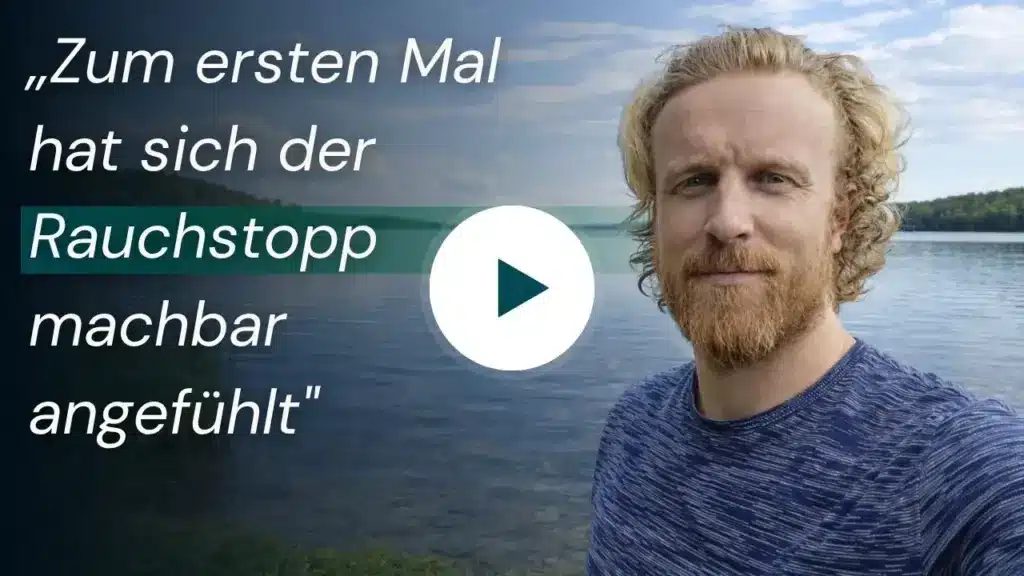 Thomas berichtet, dass sich die Rauchentwöhnung mit der Nichtraucher-Challenge erstmals machbar angefühlt hat